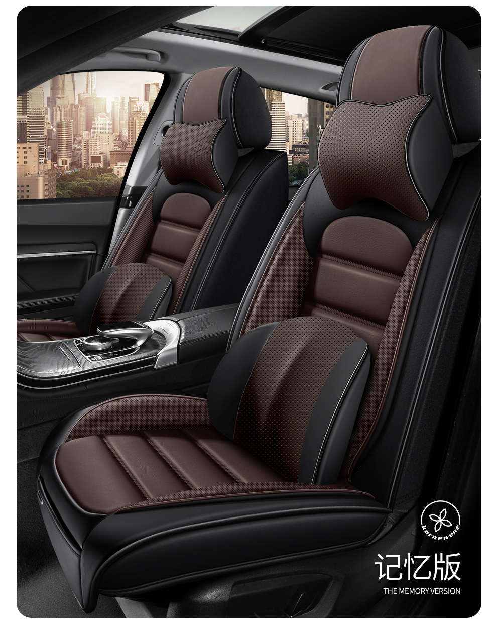 跨境亚马逊全包围全皮四季汽车坐垫夏季座椅套纳帕软皮通用款坐垫详情29