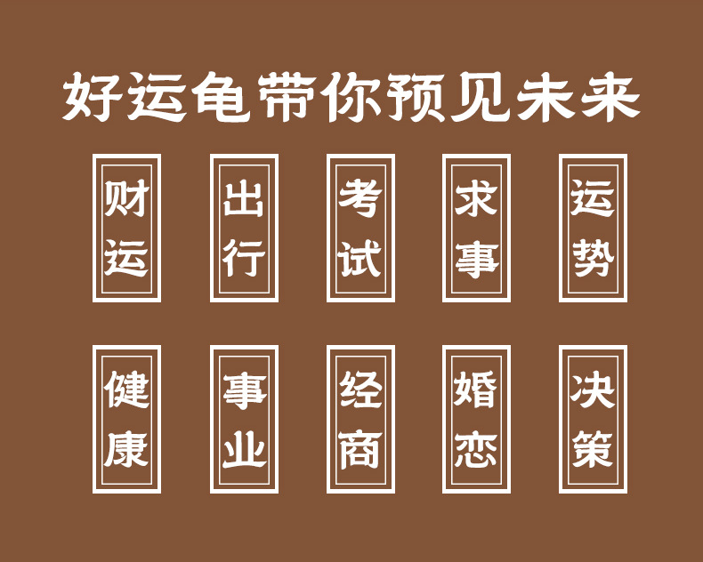 龟龟卜好运龟壳创意金钱龟桌面摆件礼品趣味解压玩具包包挂件礼物详情4