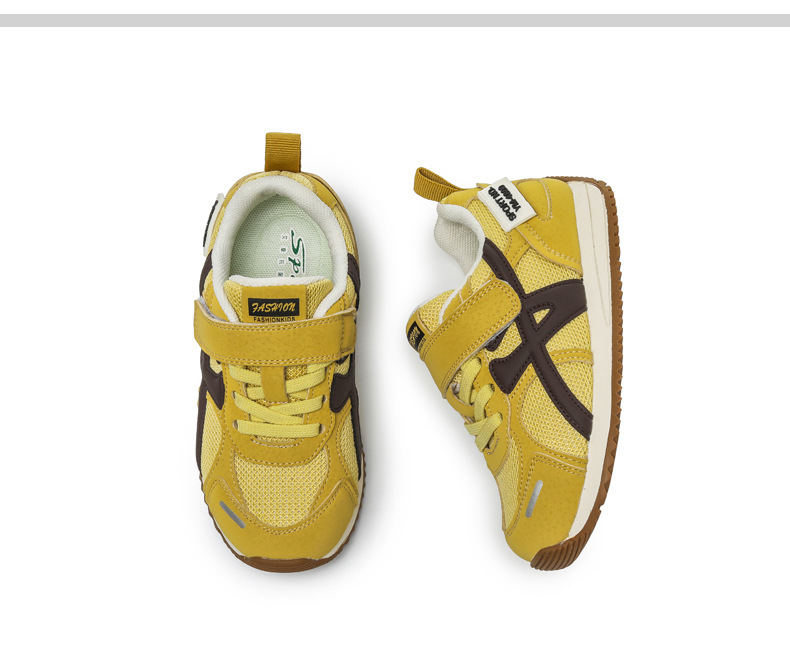 儿童运动鞋2025秋季新款加绒男童阿甘鞋真皮软底休闲女童跑步鞋潮详情13