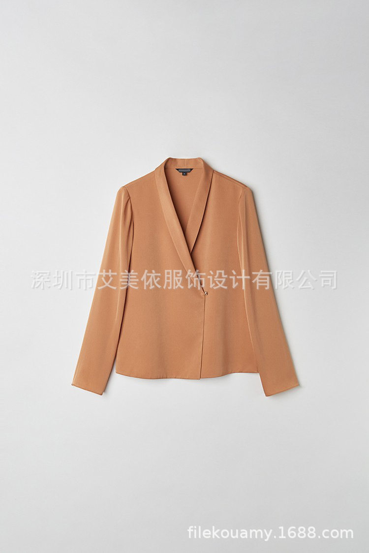 2023新精品双层真丝衬衫春夏衬衫女 重磅长袖OL通勤女装一件代发详情17