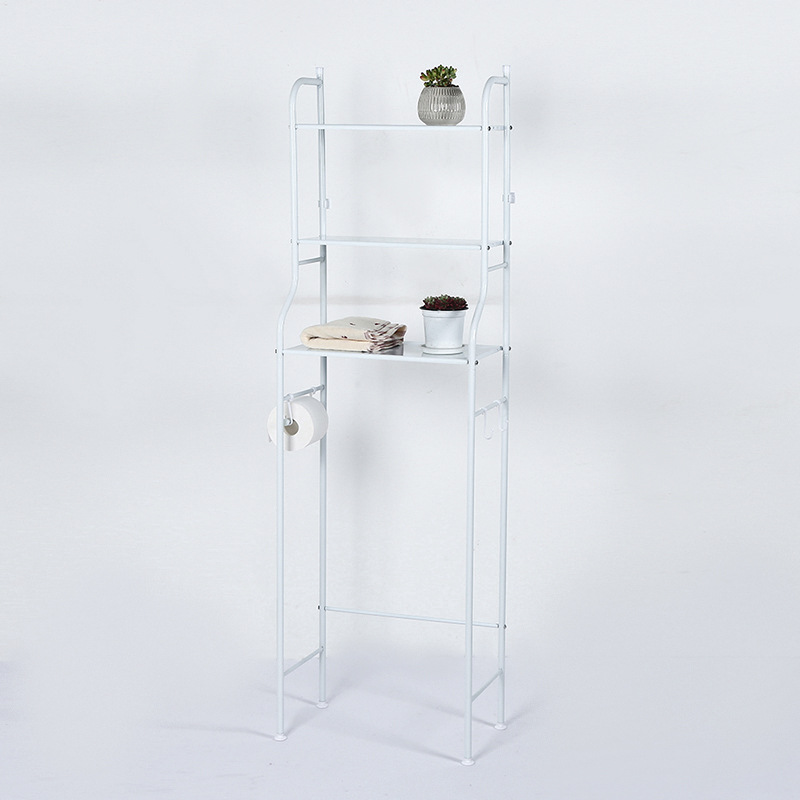 Customized bathroom floor shelves, washing machine washbasin storage racks, toilet washroom no need for drilling pic 10