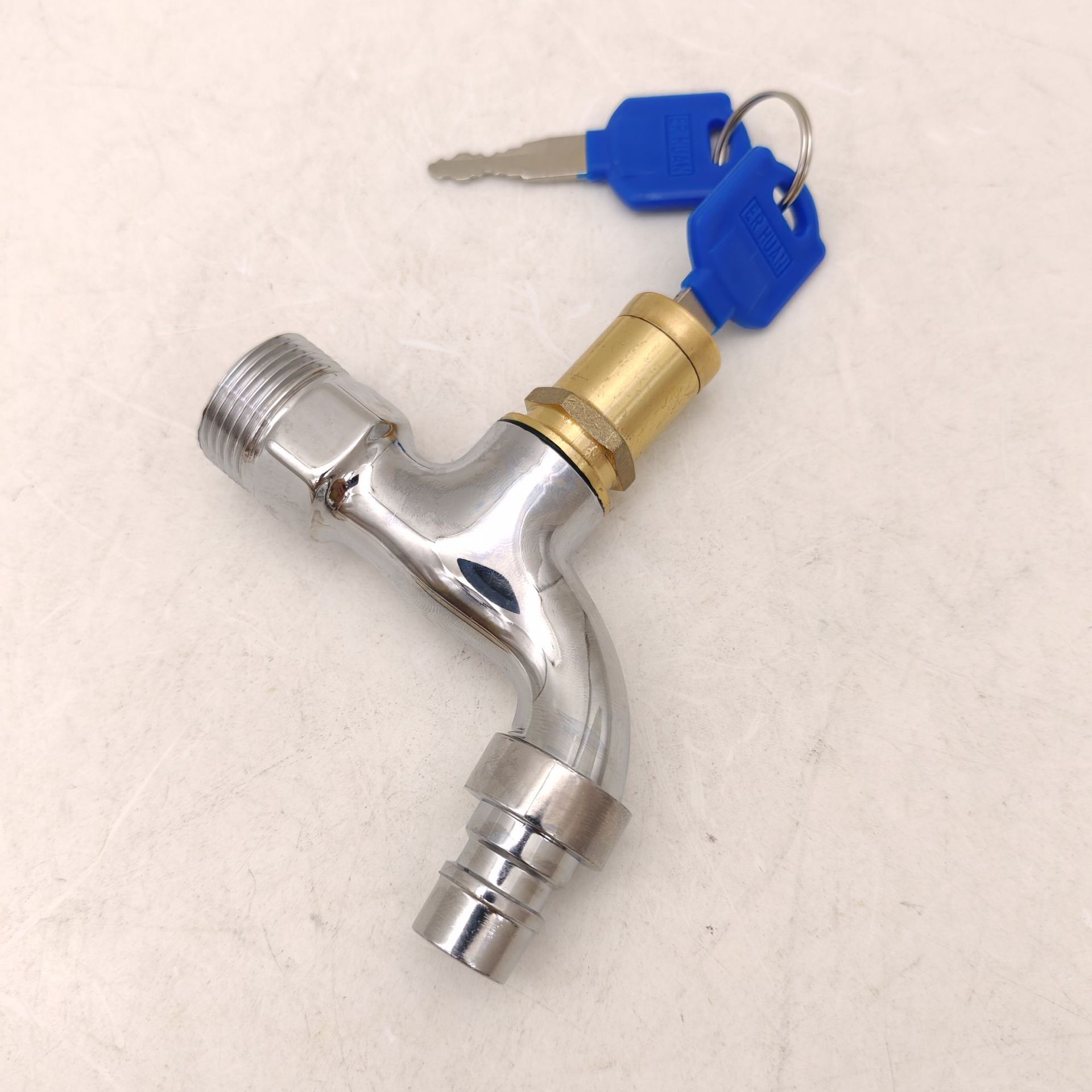 自产自销 家用户外防盗钥匙4分带锁匙水龙头6分钥匙 水龙头详情12