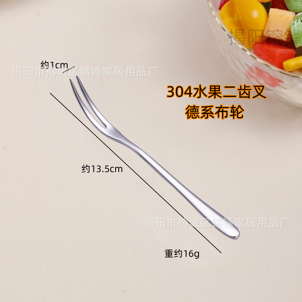Wholesale 304 stainless steel fruit forks, thickened dessert forks for hotel and household use, fruit sticks, cake and mooncake gift forks pic 20