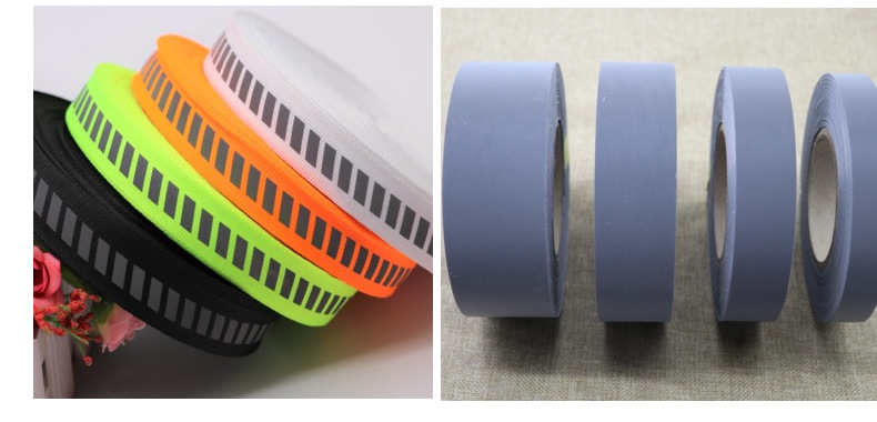 Reflective webbing, fluorescent green clothing accessories, sanitation fluorescent strips, polyester reflective webbing wholesale, orange silk tape, black pic 10