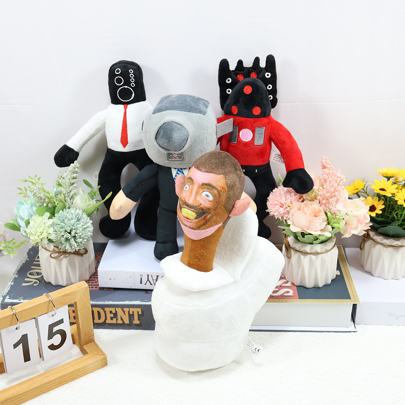 Cross-border bestseller skibiditoiletplush Toilet man parody plush toy doll Titan pic 19