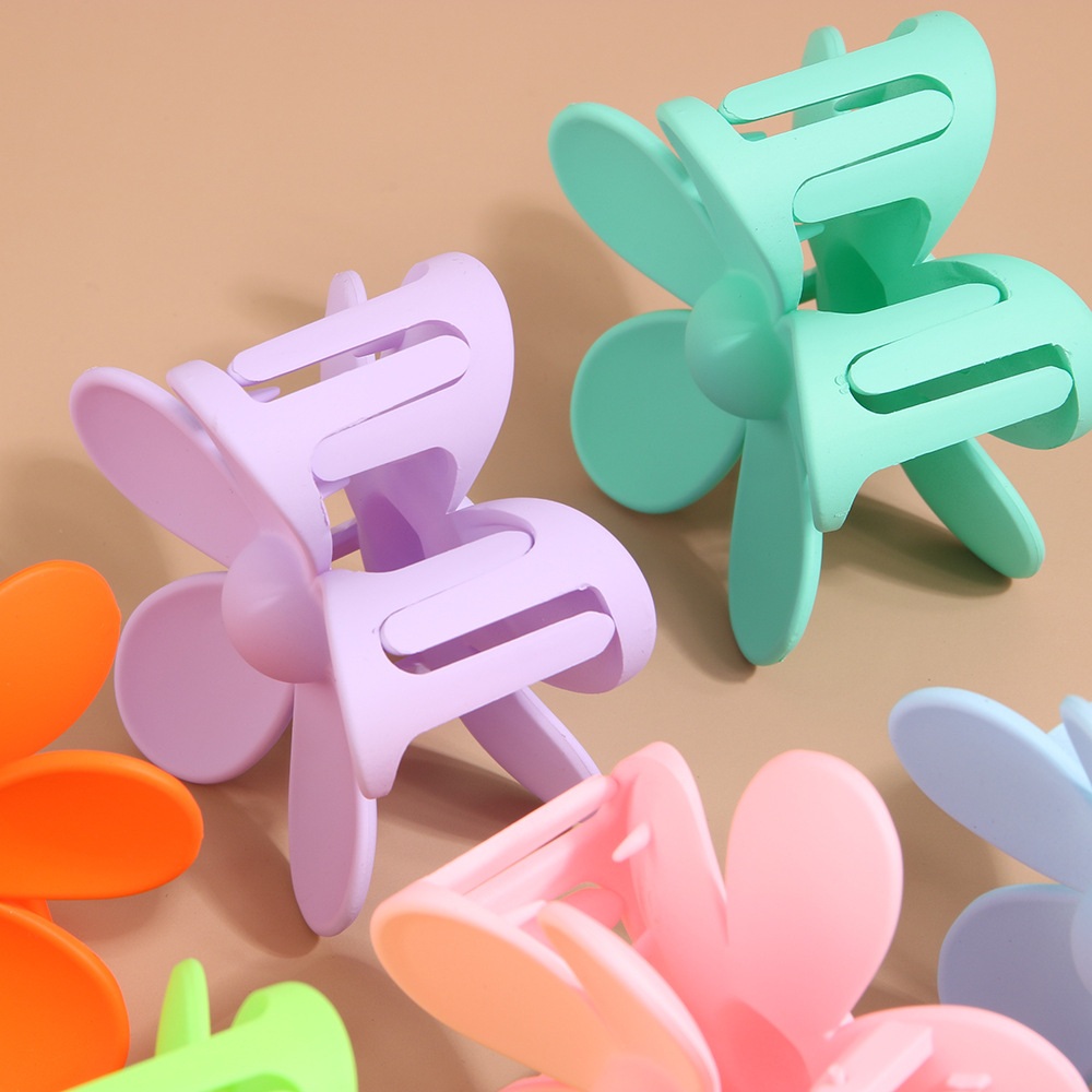 冠洋ABS发抓花朵抓夹欧美亚马逊时尚鲨鱼爪夹不易断可套装发夹详情10