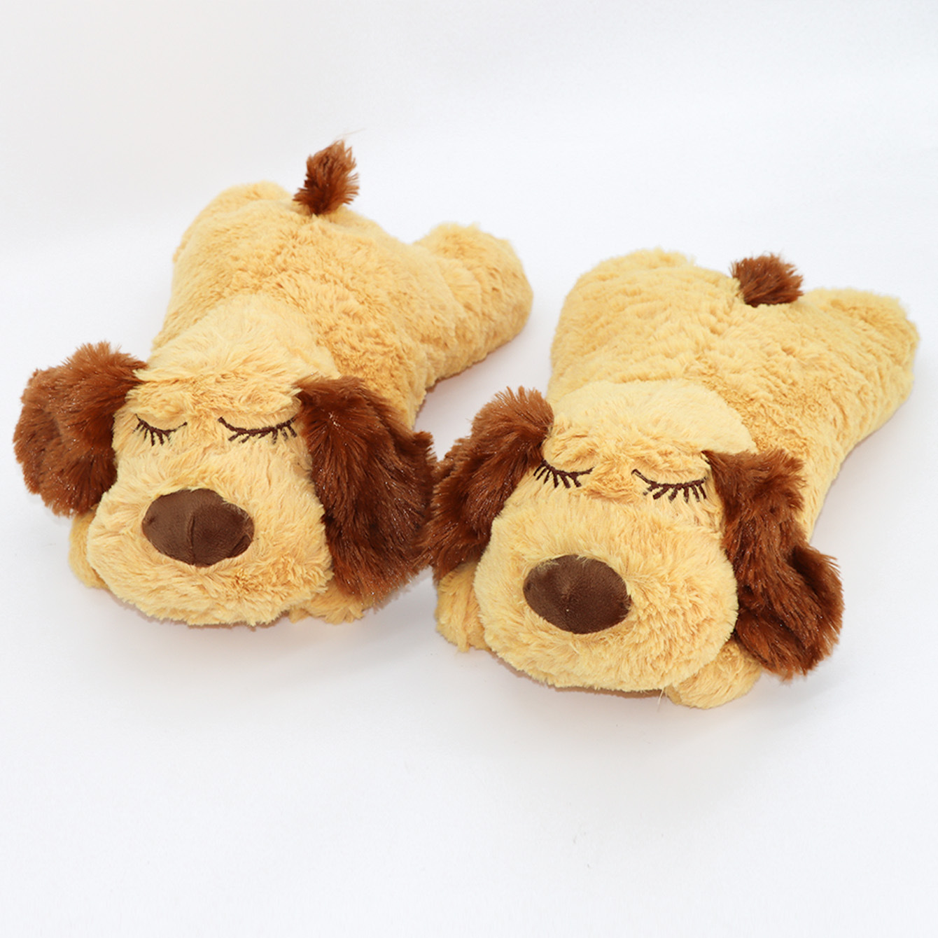 Pet soothing toys, plush dog interactive heartbeat pet toys, anxiety companionship sleep toys, cat and dog toys pic 3