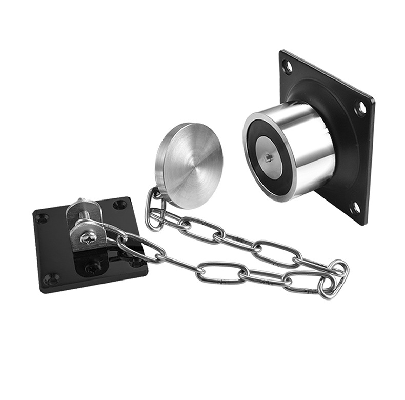 Electromagnetic door stop wall-mounted normally open shopping mall wooden door glass film fireproof fire door release device chain-type door stop pic 12