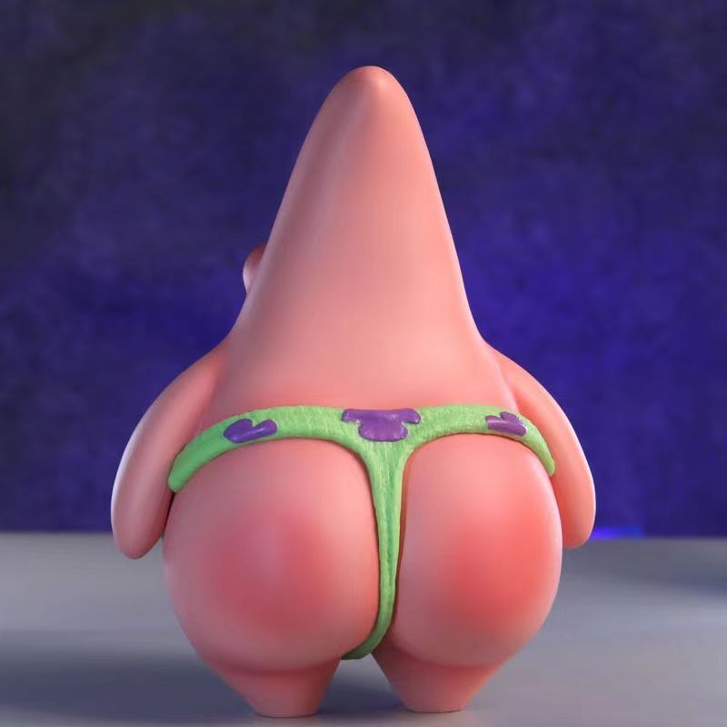 跨境好朋友派大星手办搞笑网红可爱车载生日礼物模型笔筒摆件卡通详情7