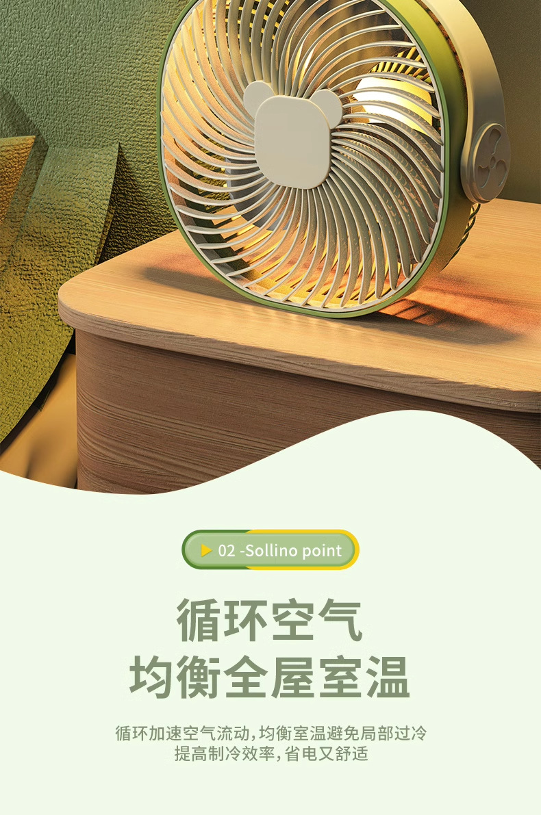 USB小风扇小型宿舍充电吊扇学生床上蚊帐式静音小风扇厂家直销详情4