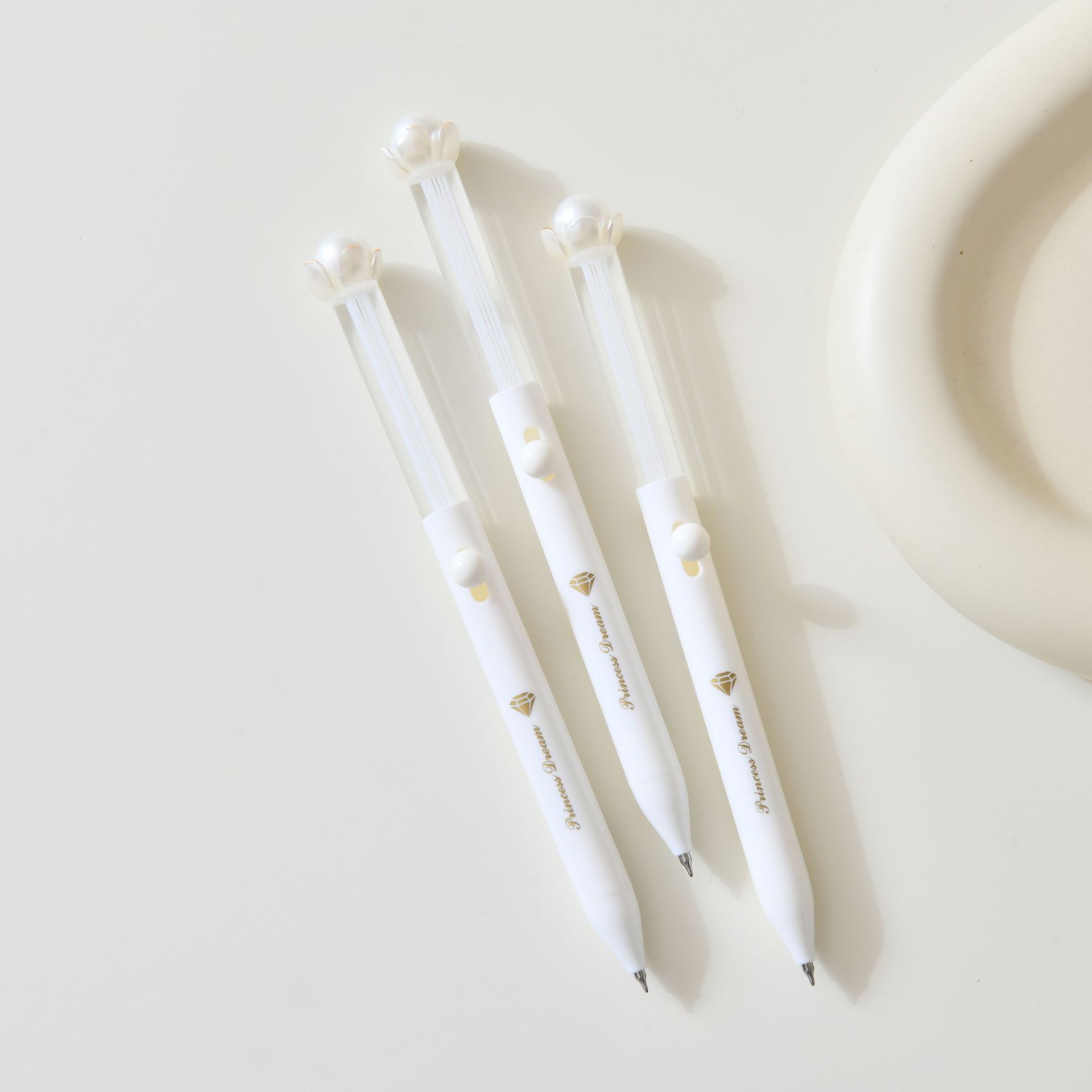 晨光可爱猫爪花朵卡通中性笔速干学生笔高颜值创意书写笔饰品配件散珠串珠详情7