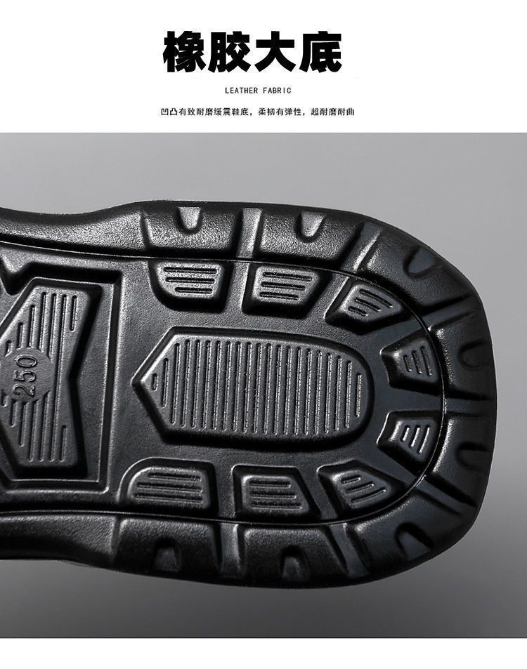 真皮牛皮凉鞋男真皮新款室外穿开车男士拖鞋男潮夏季沙滩鞋子男详情12