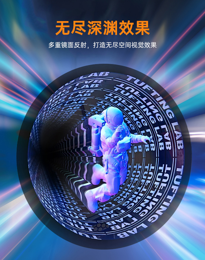 酒吧娱乐全彩LED深渊地砖灯直播间网红跳舞灯舞台嵌入式背景墙重力感户外公园广场台阶发光地板灯详情10