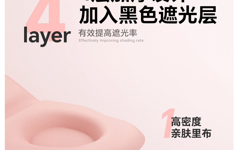 3D立体云朵睡眠眼罩双面冰丝遮光透气缓解眼疲劳不压眼午睡眼罩详情14