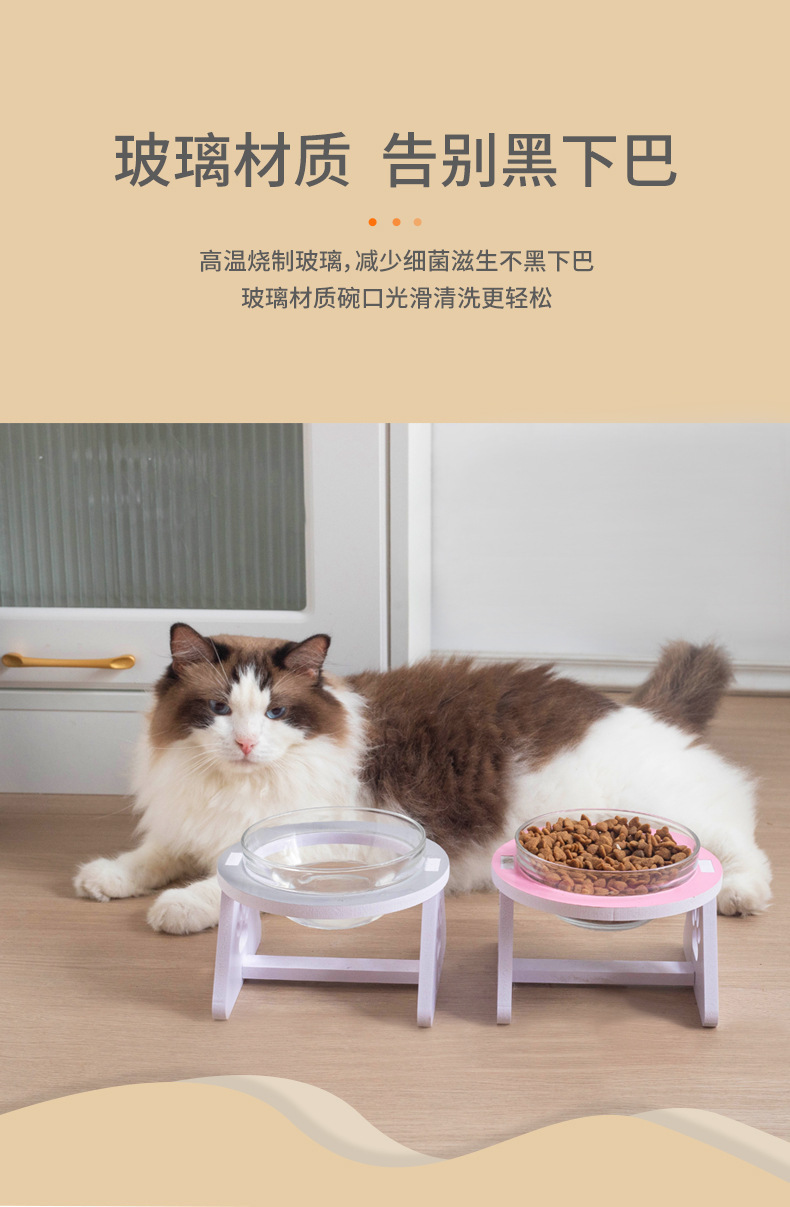 宠物喂食器猫碗宠物用品猫咪循环饮水机宠物食盆宠物喂食碗宠物餐具实用耐用详情3
