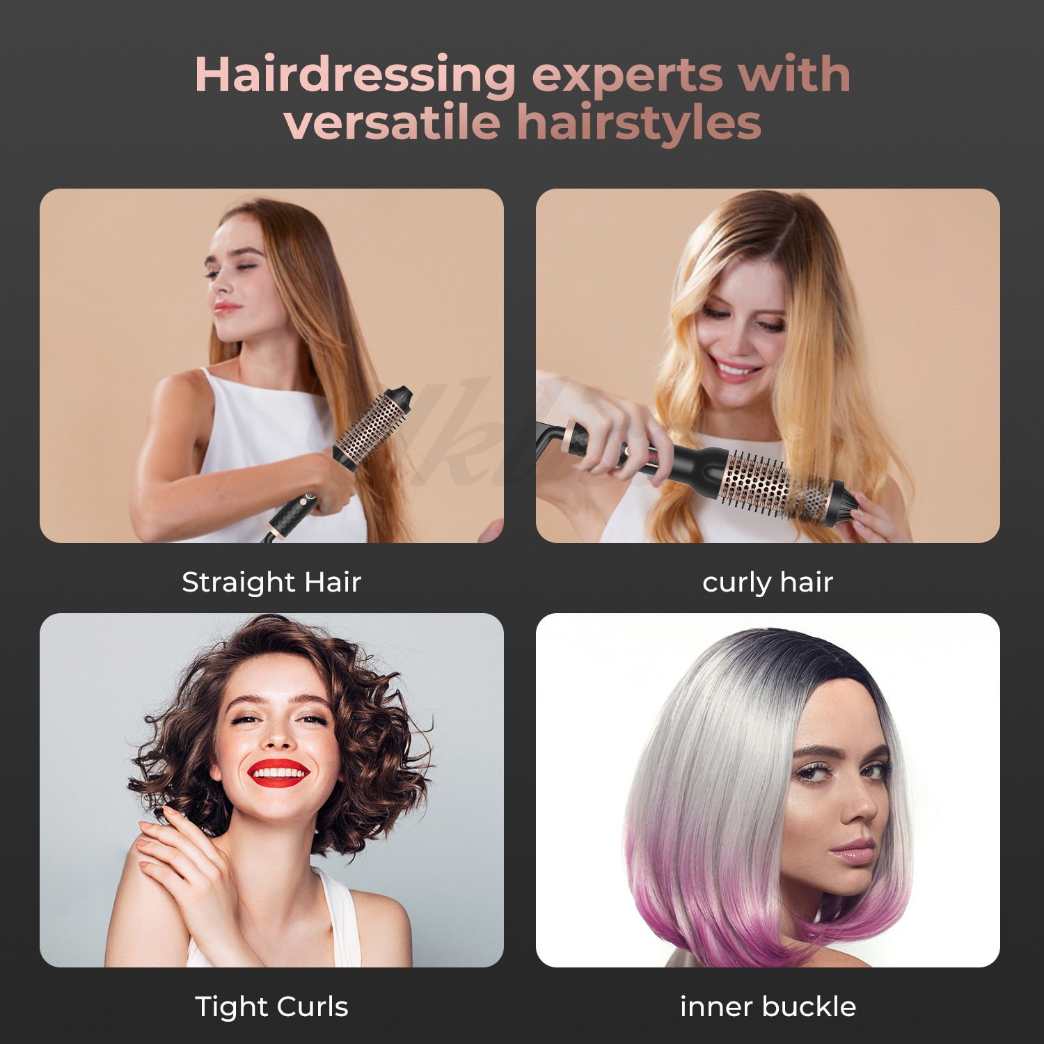 Amazon hair curling electric heating comb, multi-functional hair straightening comb, negative ion roller comb, hair curler, dual-purpose for both straightening and curling, cross-border pic 5