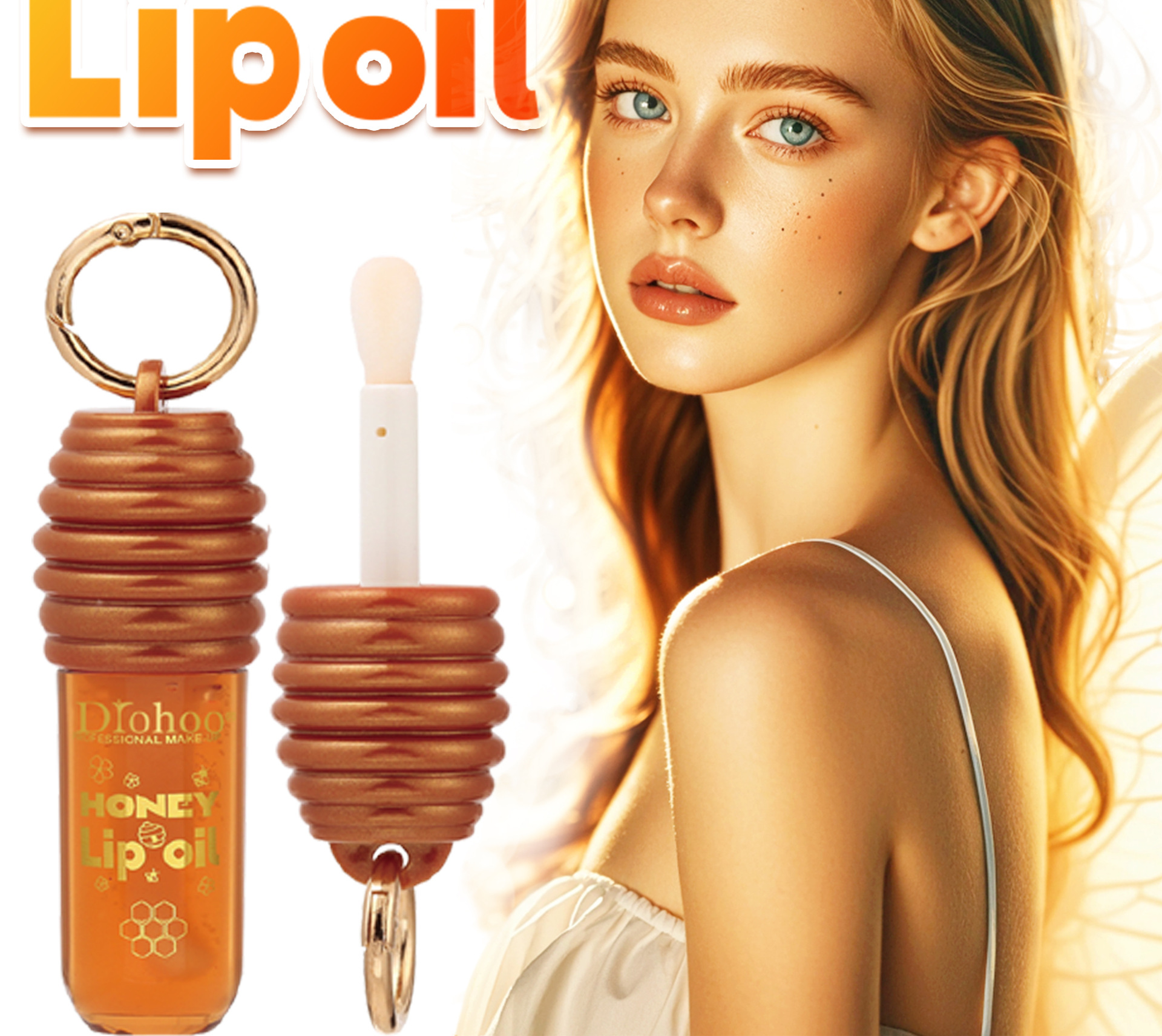 DROHOO巴西蜂蜜滋润唇釉唇油持久显色跨境外贸彩妆工厂代加工详情4