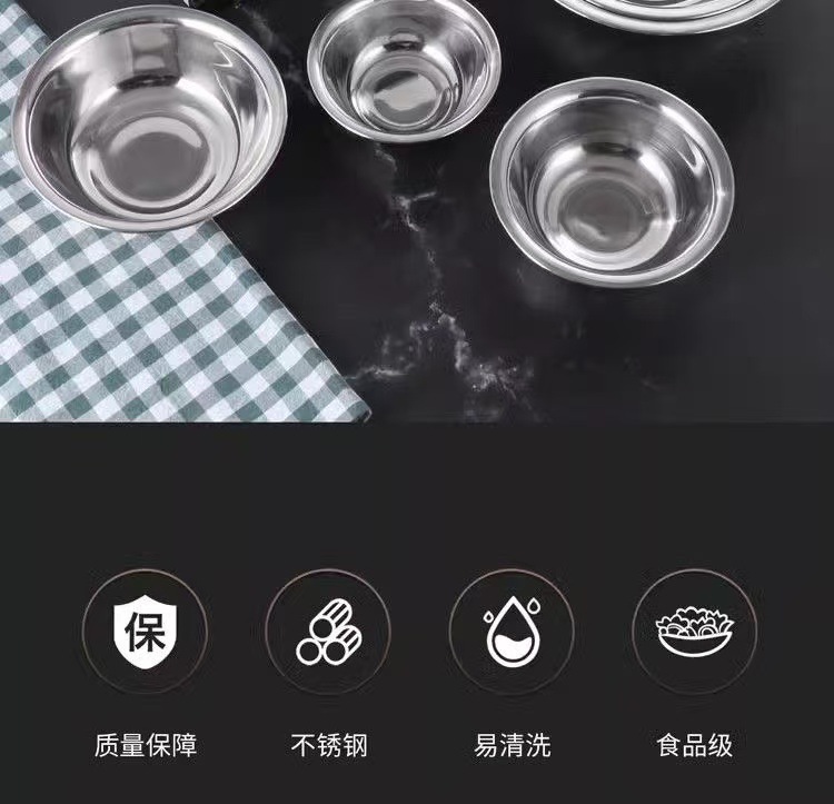 Stainless steel ladle, stainless steel soup bowl, soup basin, small bowl, seasoning basin, kitchen, hotel, restaurant, restaurant seasoning bowl, ladle pic 6