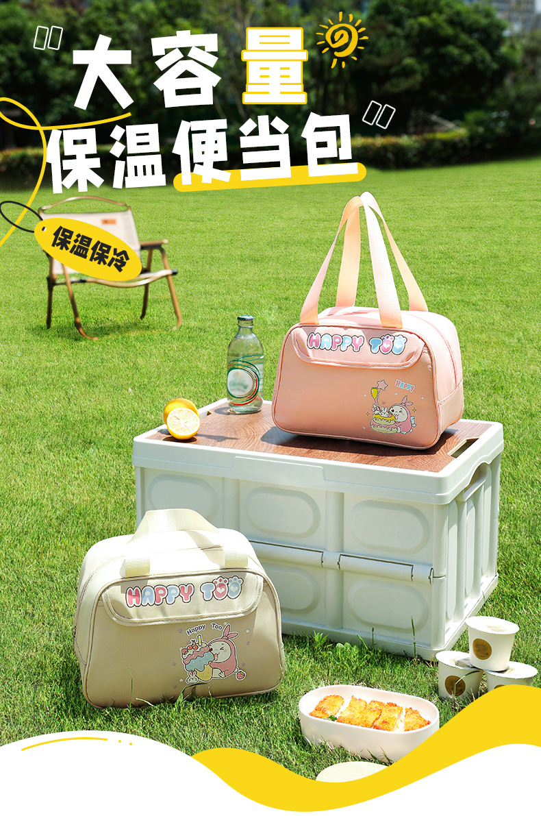 卡通便当包野餐露营加厚保温包批发学生上班族可爱午餐饭盒袋详情3