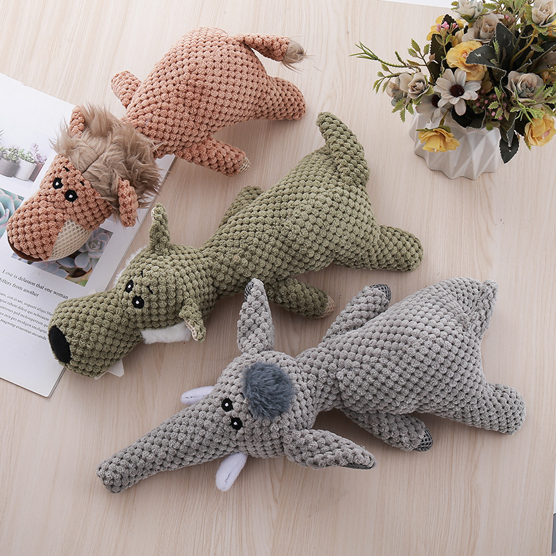 Plush dogs make sounds, grind their teeth, and are durable. Pet toys, pet supplies, cat and dog toys, factory in stock, wholesale, cross-border pic 5