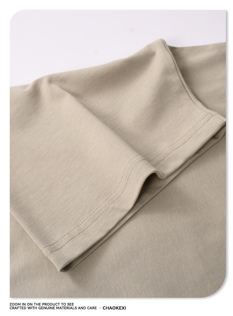 CKX男装2026春夏季305G重磅t恤男美式纯棉潮牌纯色短袖t恤男详情15