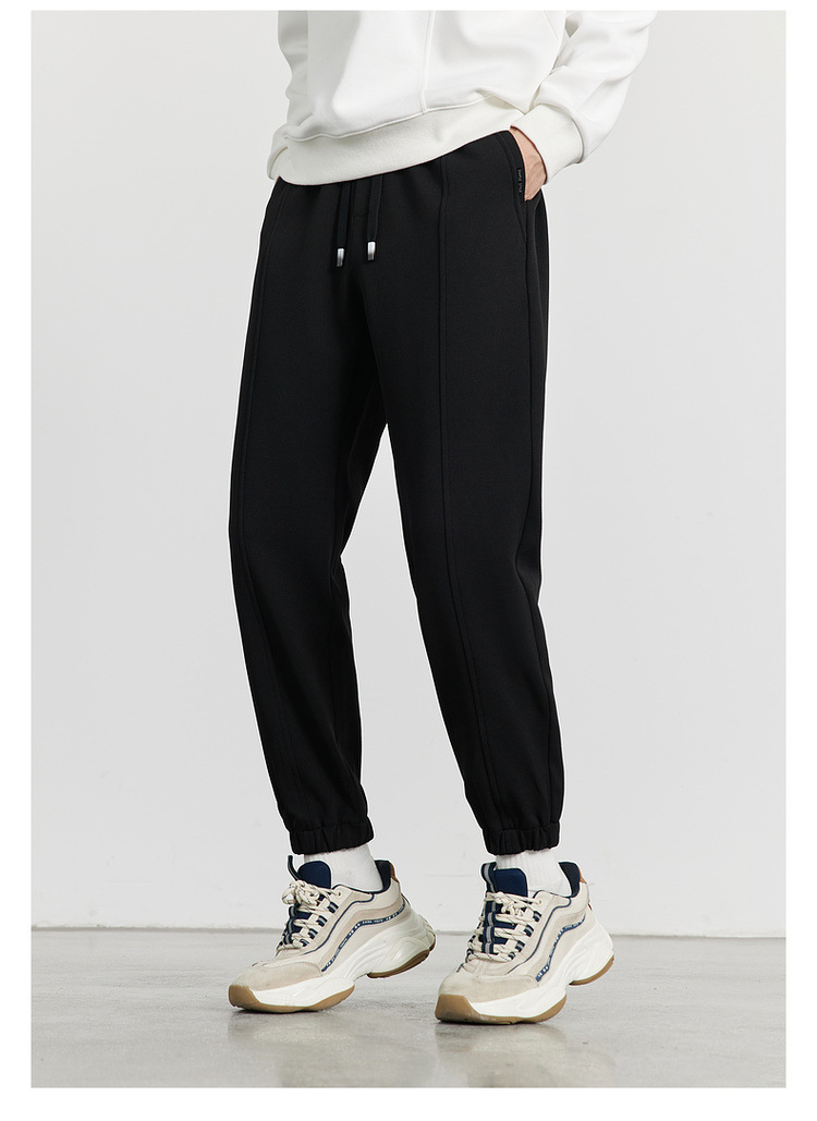 WOOG2005男装2024秋冬季新款抗皱束脚休闲裤男士卫裤运动裤 时尚舒适耐磨男士运动裤详情34