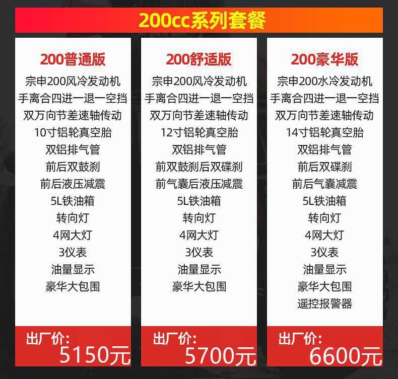 All-terrain 250 water-cooled Bull beach buggy with universal joint shaft drive off-road adult four-wheel motorcycle pic 6