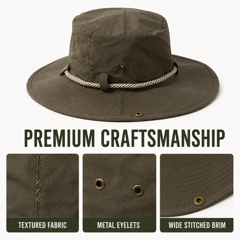 Sombrero de pescador ajustable personalizado bordado protector solar sombrero para hombres y mujeres multifacetado pequeño visera sombrero transfronteriza fábrica al por mayor pic 5