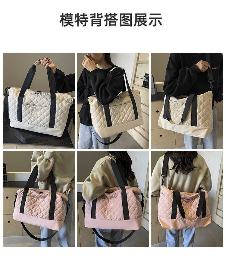 大容量休闲旅行包时尚便携孕妇待产包干湿分离简约轻便健身运动包详情13