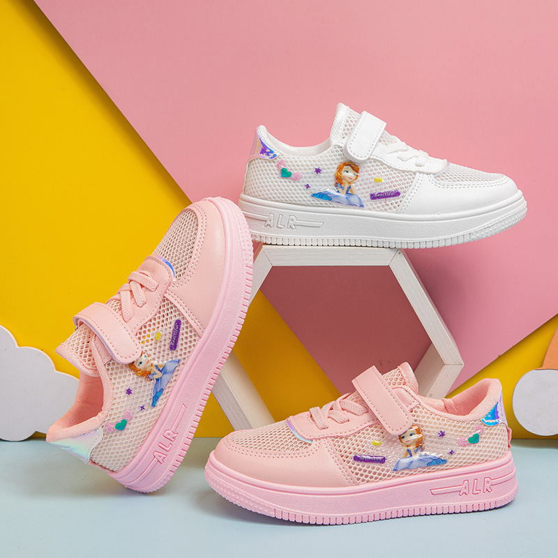 女童鞋网面小白鞋2024春夏季透气新款儿童板鞋小学生公主运动鞋子详情29