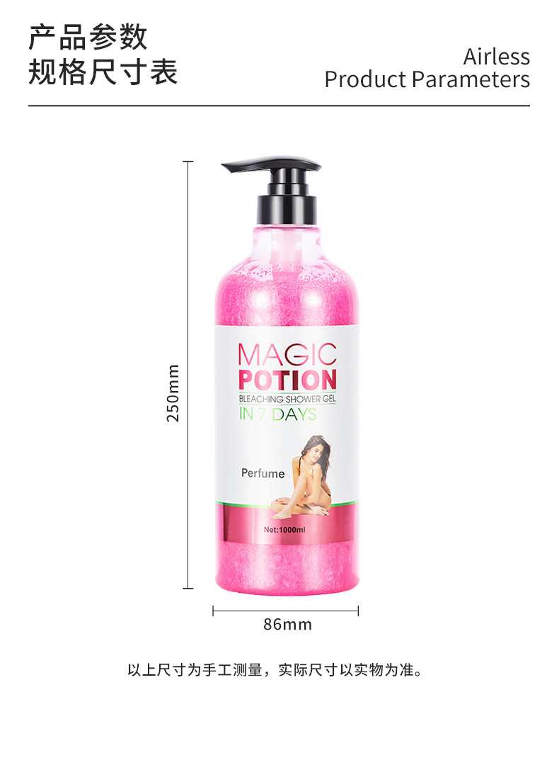 Foreign trade all-English cross-border fragrance Body Wash, perfum-based body Wash, long-lasting fragrance arbutin body wash pic 6