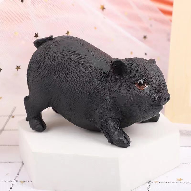 国潮树脂工艺品可爱家居装饰生日礼物仿真12生肖小猪摆件工艺品创意详情9