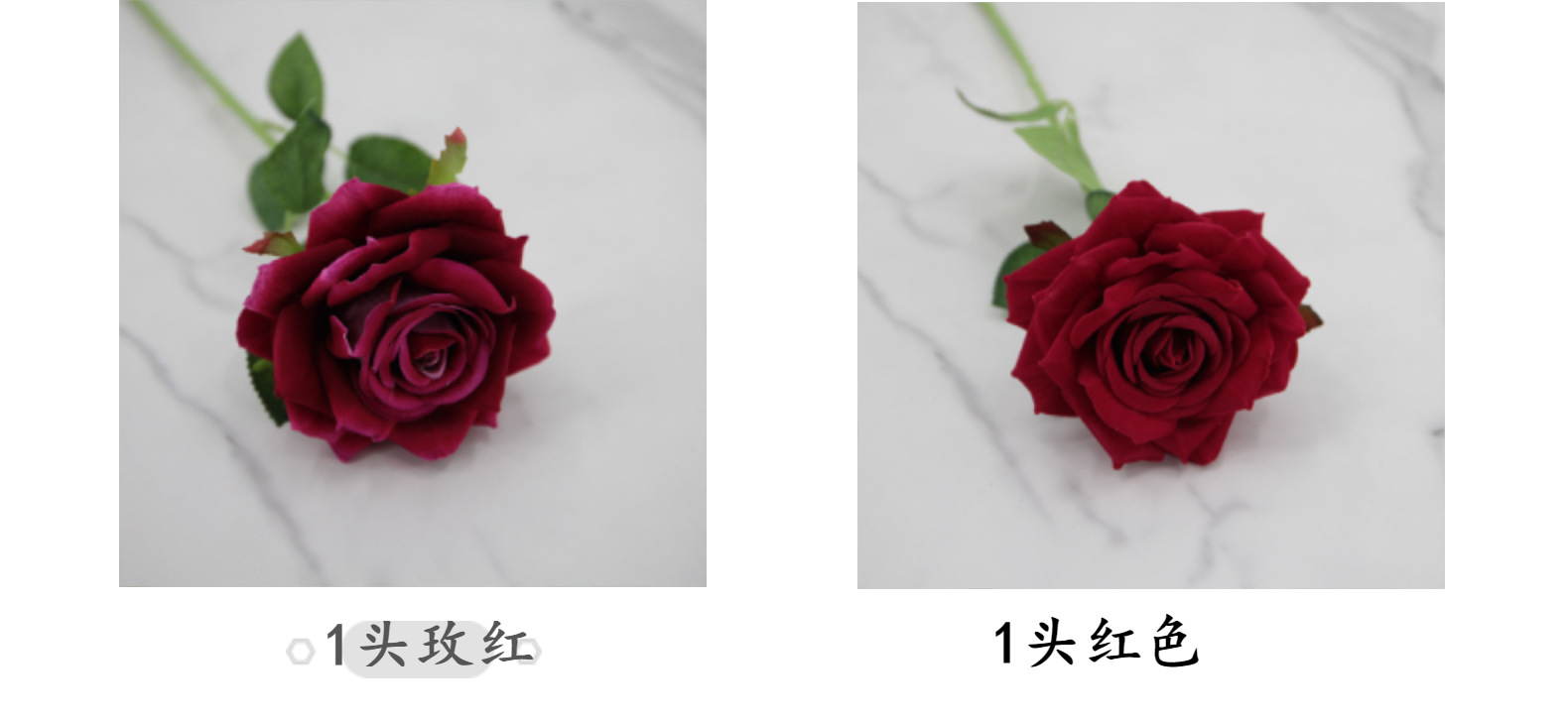 仿真多头绒布红色玫瑰花拍摄道具假花家居装饰布置仿真花摆件批发详情25