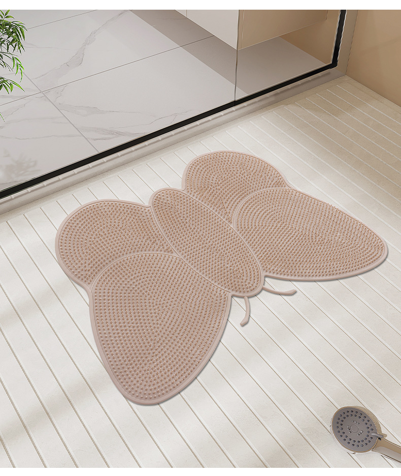 Bathroom anti-slip mat, shower room foot massage and dead skin removal foot mat, household bathroom bath suction cup floor mat, cross-border export, cross-border consignment, Nordic tie-dyed carpet wholesale, plush living room bedroom, popular bedside blanket floor mat pic 13