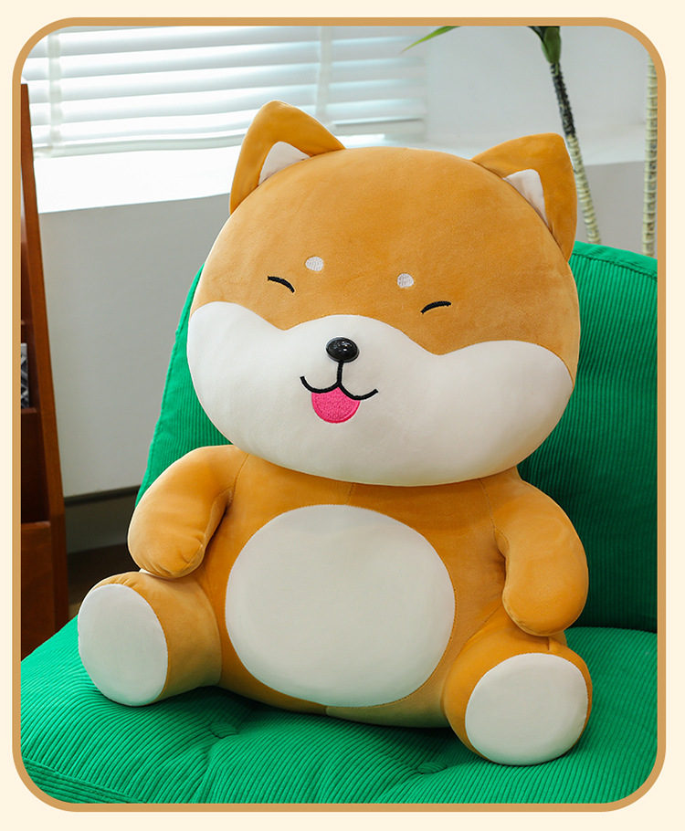 坐款柴犬毛绒玩具大号抱枕公仔柔软狗狗娃娃床上睡觉礼物批发毛绒公仔玩偶详情20