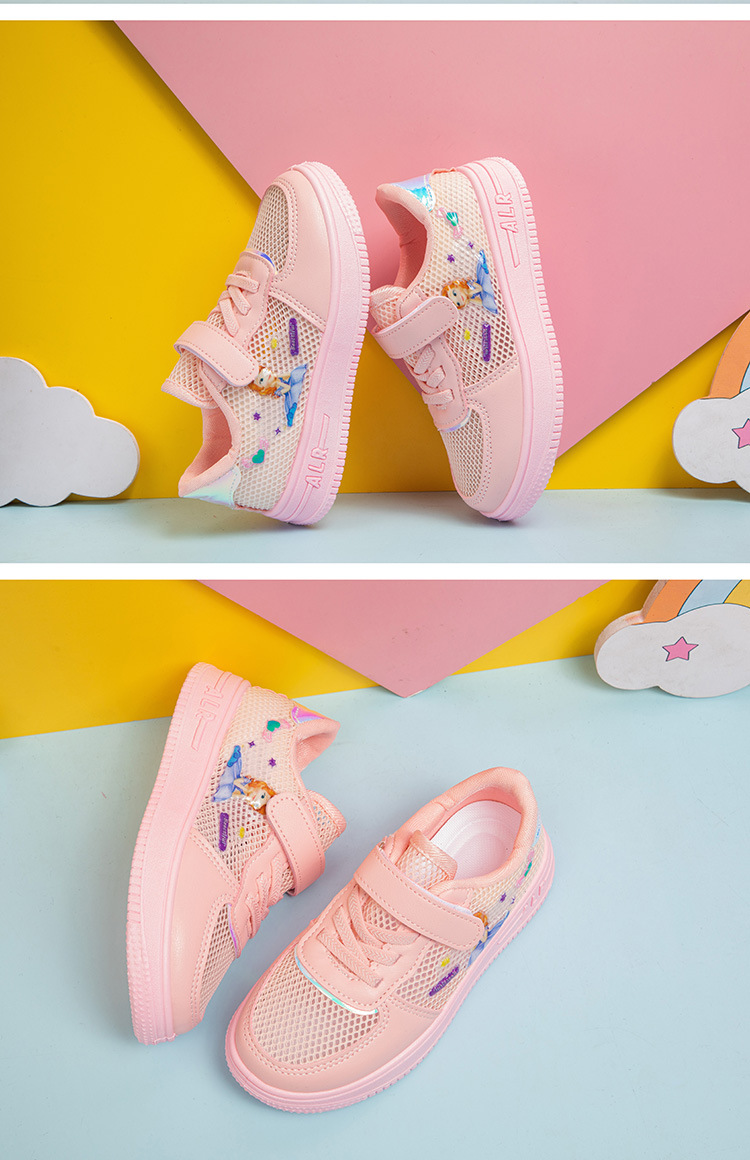女童鞋网面小白鞋2024春夏季透气新款儿童板鞋小学生公主运动鞋子详情21