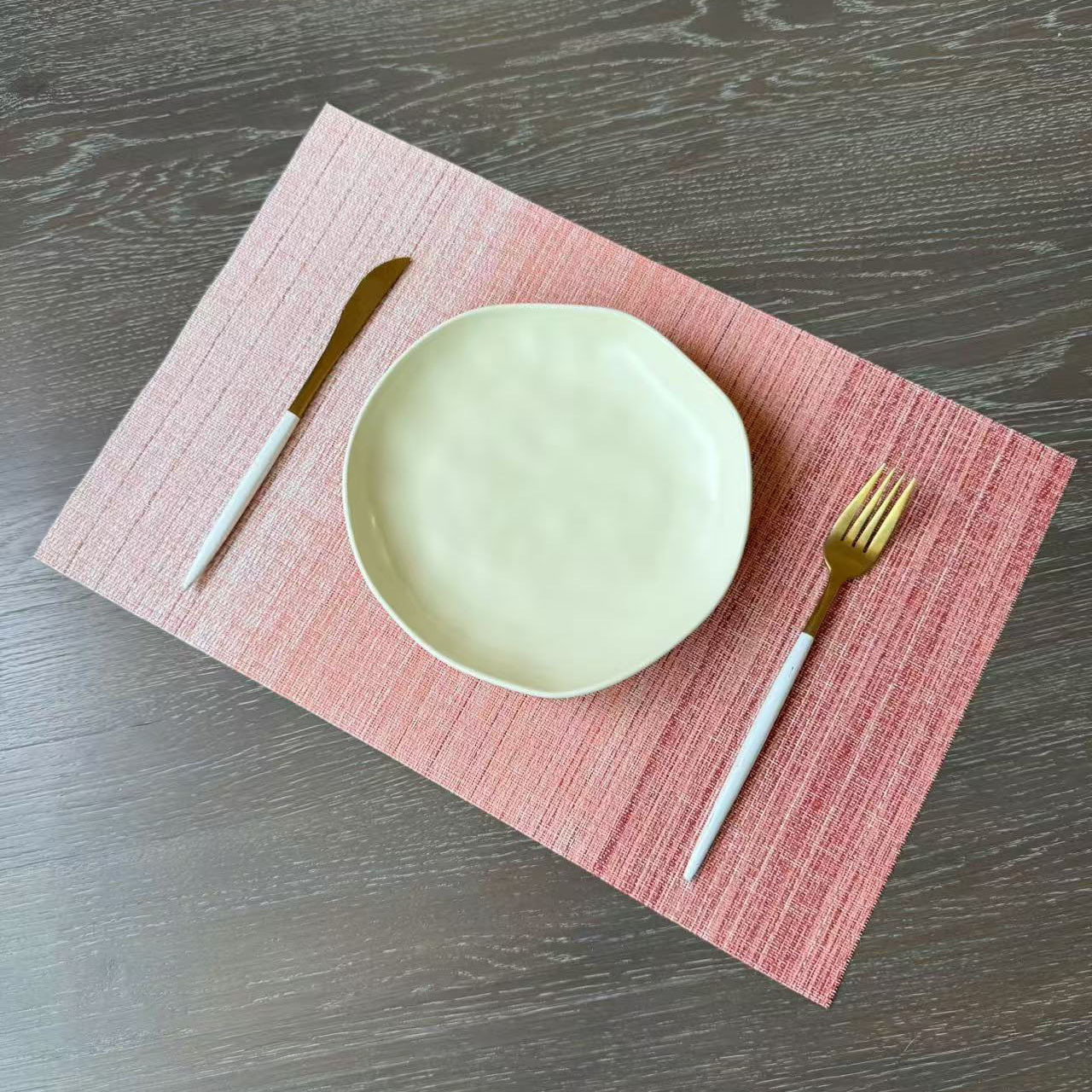 简约渐变背景板家用餐桌餐具垫加厚编织隔热垫pvc餐垫西餐垫杯垫详情9