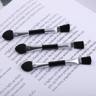 多功能眼影刷眼影棒乳胶棉双头迷你便携甲刷一次性化妆刷美妆工具详情18