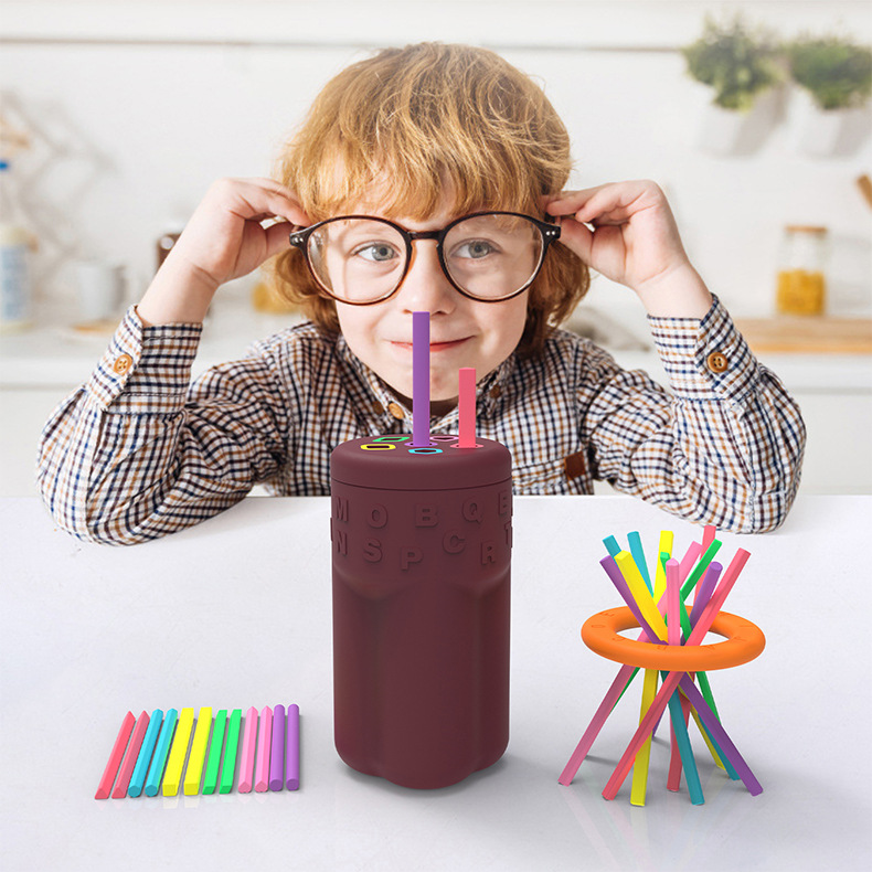 Silicone Montessori children's intelligence, children's sensory fine movement, silicone suitable for birthday gifts, multi-functional pic 12