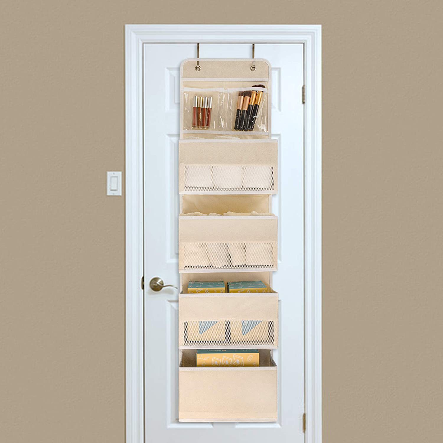 Bag storage, hanging bag, rear hanging bag, wall-mounted mobile phone storage, hanging baby bed, underwear hanging storage bag pic 10