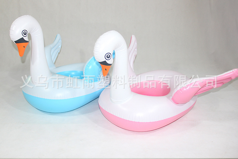 大白鹅艇水上充气儿童玩具座圈带翅膀防侧翻游泳圈婴儿坐圈批发详情4