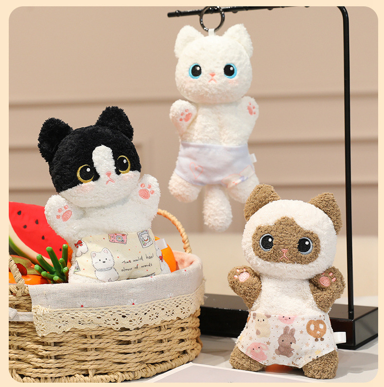 Stress-relieving underpants, cat bean bag doll pendant, soothing doll, stress-relieving pinching plush toy birthday present pic 8
