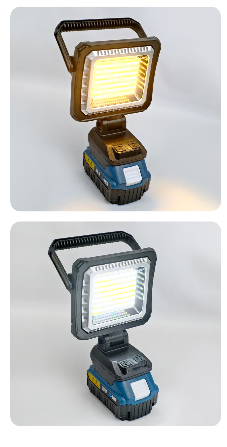 Outdoor lighting detachable Makita battery pack work light, four-speed dimming emergency portable work hand-held light pic 6