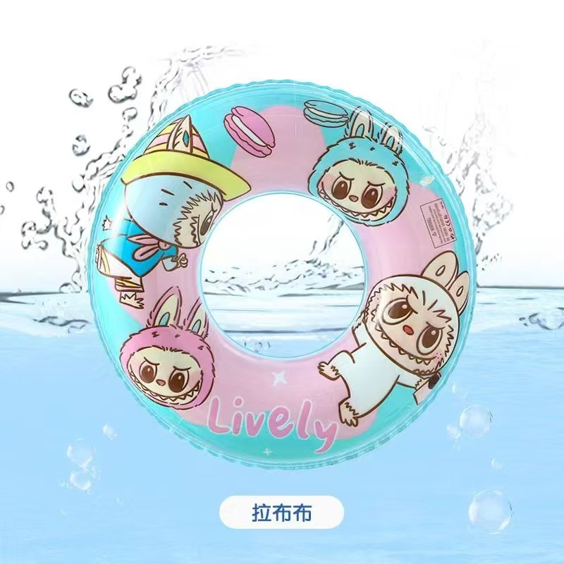 Thickened swimming ring, inflatable life buoy for children, cartoon baby swimming ring, printed little mermaid swimming ring pic 14