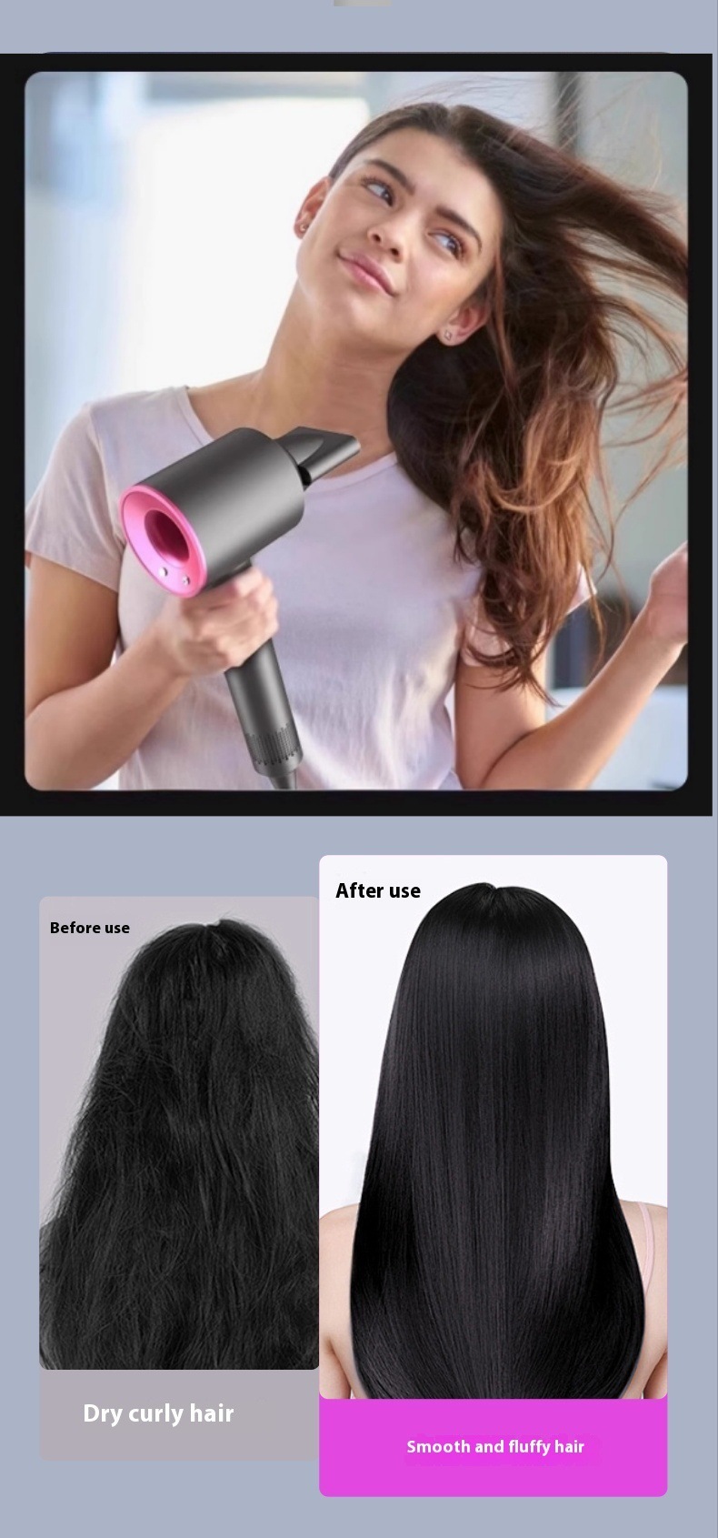 In Huaqiangbei, a certain sen cross-border e-commerce store has launched a best-selling high-power quick-drying bladeless hair dryer for home use, hotels, and hair salons with negative ions pic 13