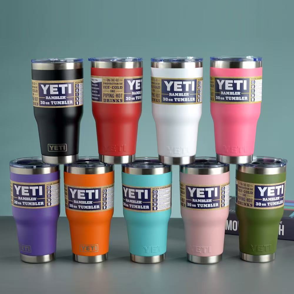 304 stainless steel insulated ice cup, 30oz large-capacity double-layer insulated cup, 20ozYETI car cup strap pic 2