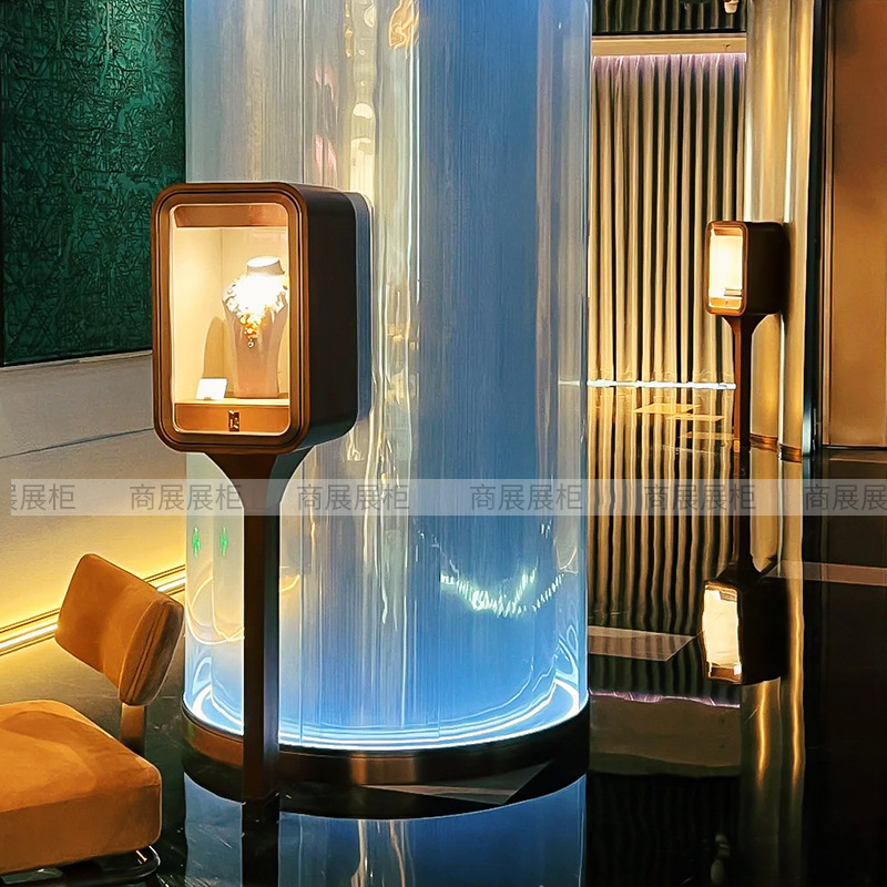 博物馆展柜展示柜字画文物展柜纪念馆展厅夹胶玻璃柜金属展柜定制详情4