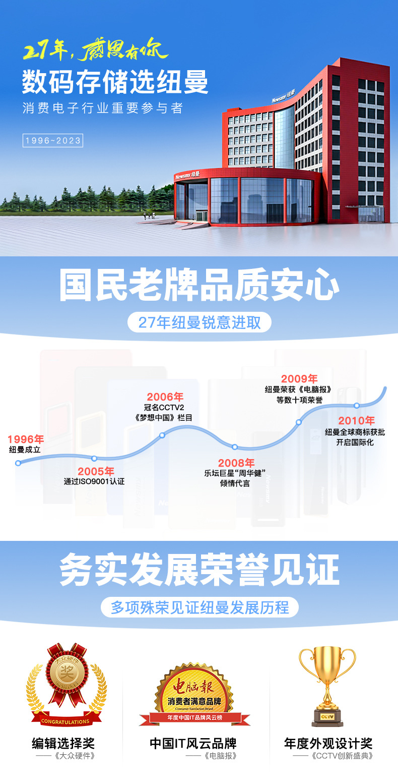 纽曼移动硬盘500g 1t 2t大容量usb3.0外置机械硬盘外接手机电脑详情1