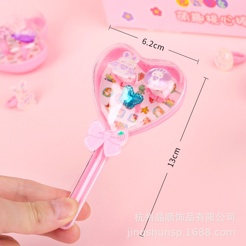 Creative fairy wand ring gift box, kindergarten girls, baby jewelry storage box, gift Cartoon toys, magic wand pic 1