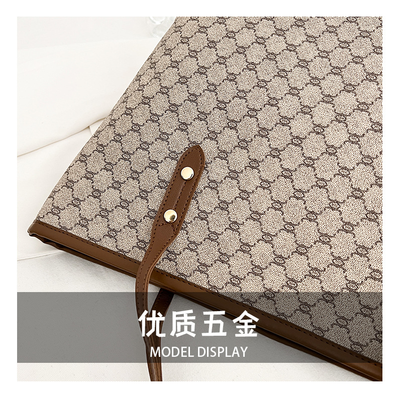 A simple and fashionable large-capacity bag for women in 2025, a trendy six-year tote bag for women, a large-capacity single-shoulder bag for commuting pic 8